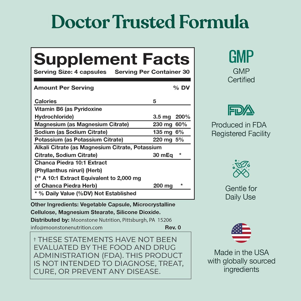 Chanca Piedra Stone Breaker, Advanced Formula Natural Dissolver, Kidney Cleanse Supplement, Urinary Tract Detox, Flush Impurities, Clear System, Sugar Free, 30 Day Supply (120 Vegan Capsules) - görsel 7