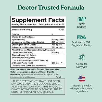 Chanca Piedra Stone Breaker, Advanced Formula Natural Dissolver, Kidney Cleanse Supplement, Urinary Tract Detox, Flush Impurities, Clear System, Sugar Free, 30 Day Supply (120 Vegan Capsules)