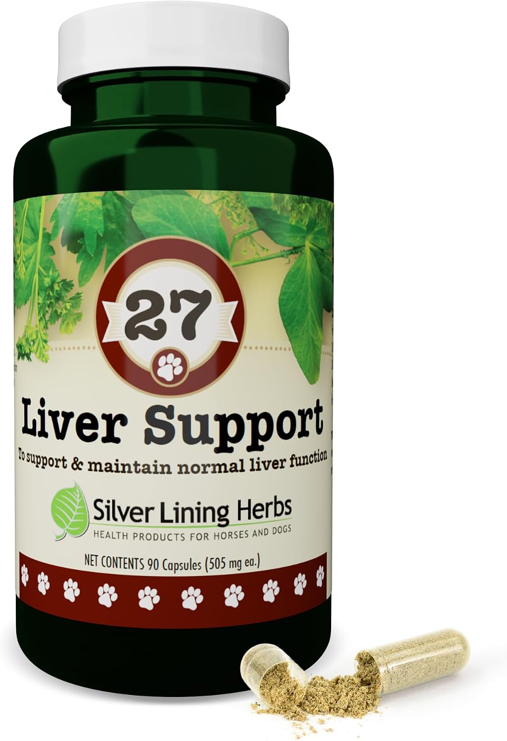 Dog Liver Support - Natural Herbal Dog Vitamins with Milk Thistle Extract, Turmeric, Chamomile & More - Daily Canine Wellness for Liver Support - 90 Capsules - görsel 1