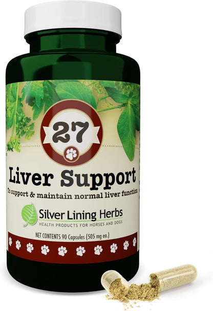 Dog Liver Support - Natural Herbal Dog Vitamins with Milk Thistle Extract, Turmeric, Chamomile & More - Daily Canine Wellness for Liver Support - 90 Capsules