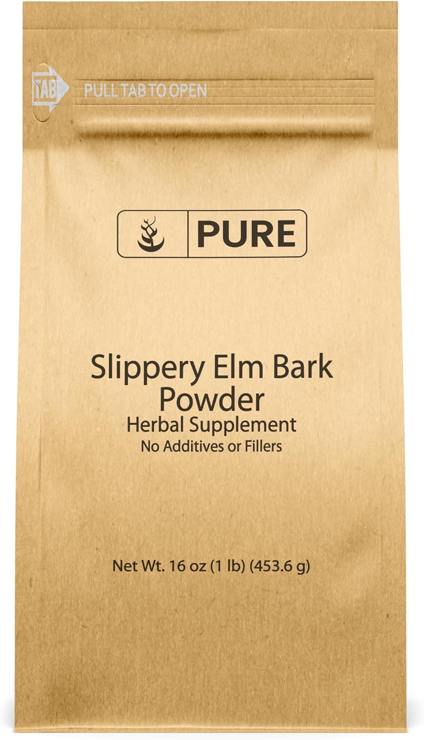 Pure Original Ingredients Slippery Elm Bark Powder (454g) - görsel 1