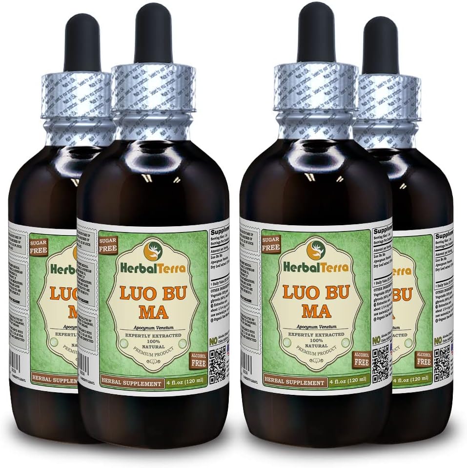 Luo Bu Ma, Dogbane (Apocynum Venetum) Glycerite, Dried Leaf Alcohol-Free Liquid Extract, 120 ml - görsel 7