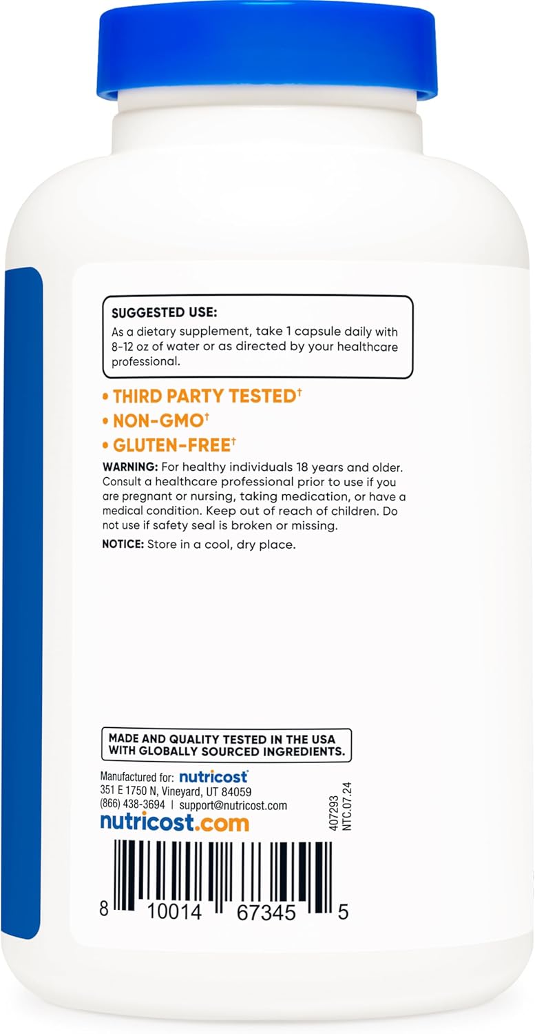 Nutricost Rutin 500mg, 180 Capsules - görsel 4