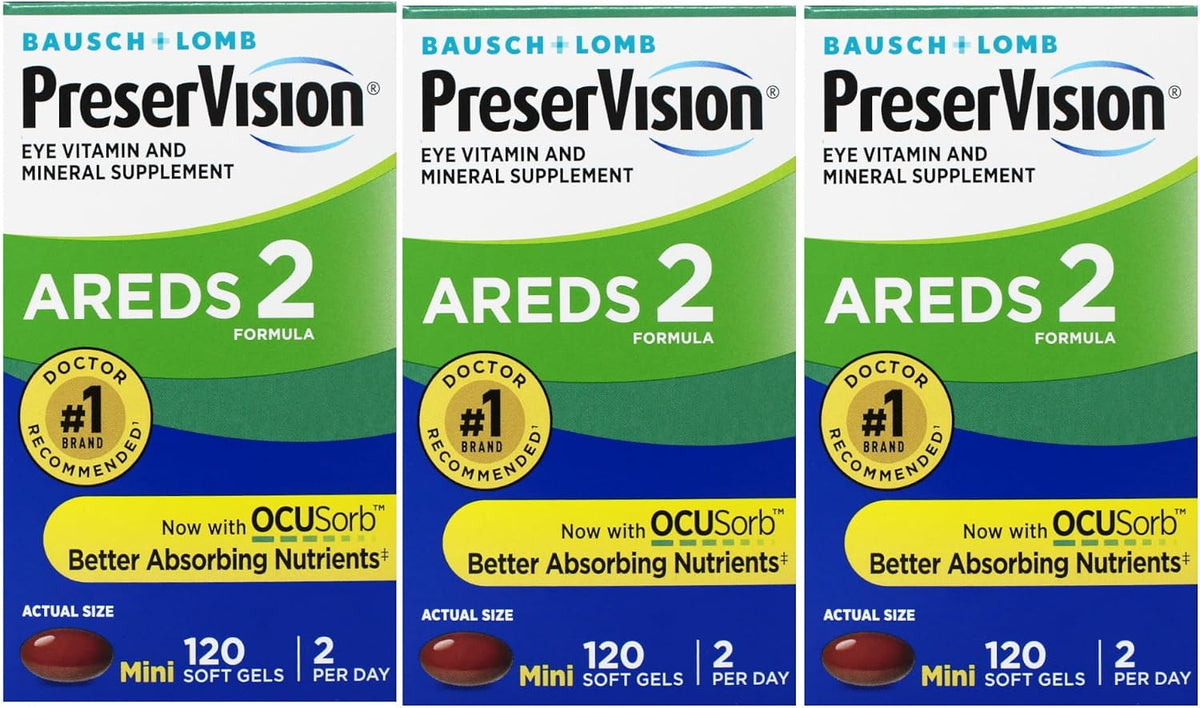 PreserVision AREDS 2 Eye Vitamin & Mineral – Lutein and Zeaxanthin: These carotenoids accumulate in the macula and – Image 1
