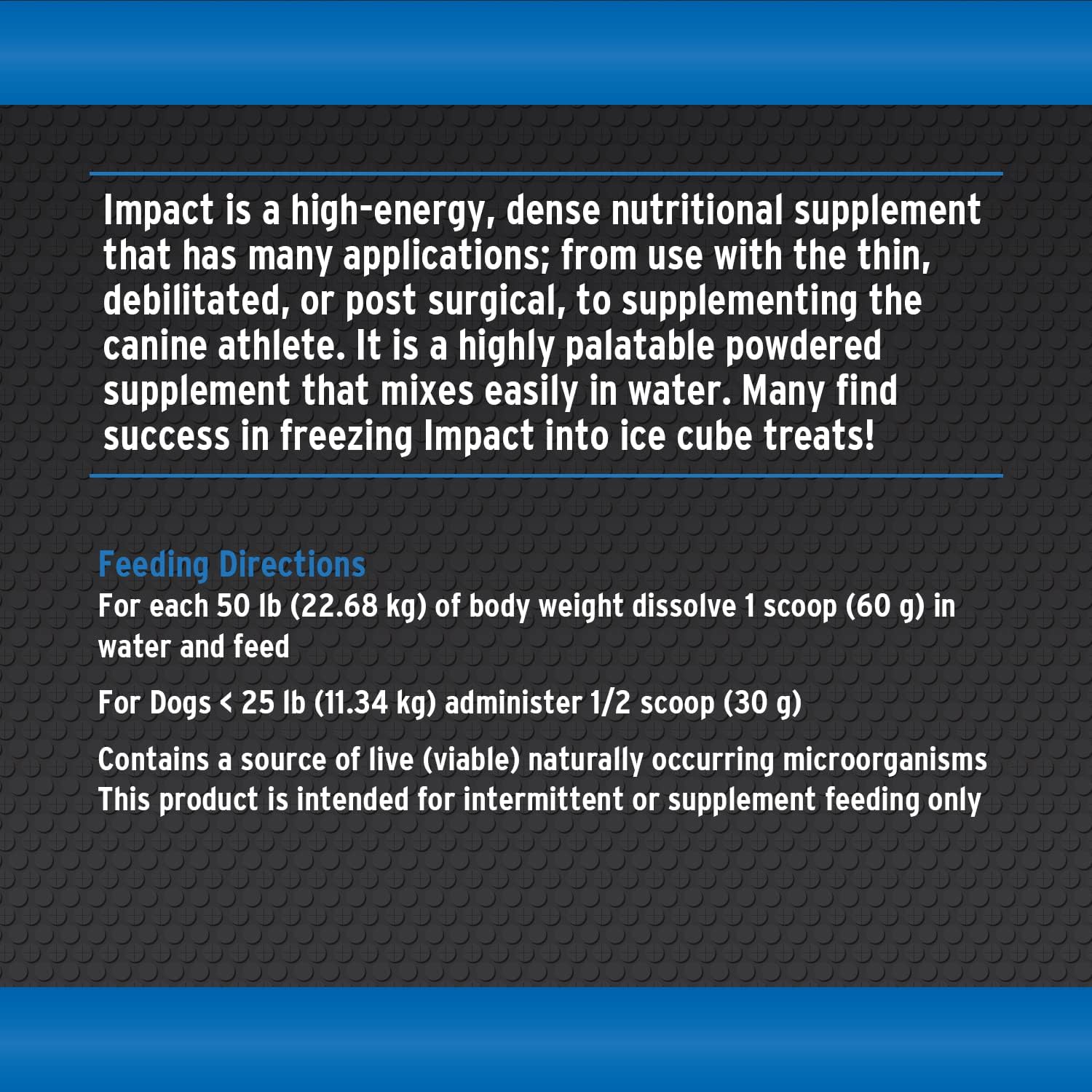Annamaet Impact – High-Energy Dense Nutrition Supplement for Dogs, 1.8 kg - görsel 3