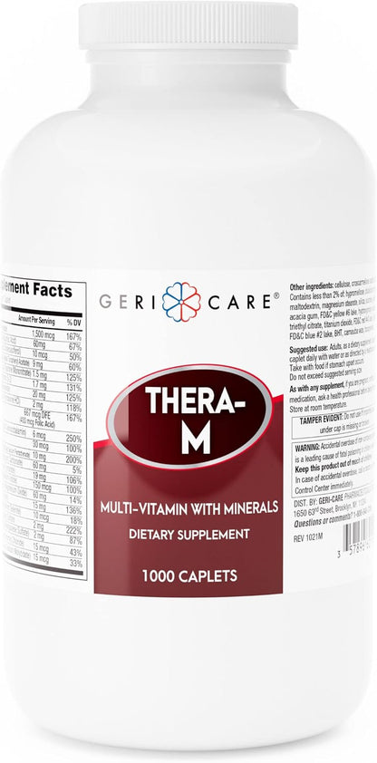 GeriCare Thera High Potency Multivitamin Tablets - 100 Count