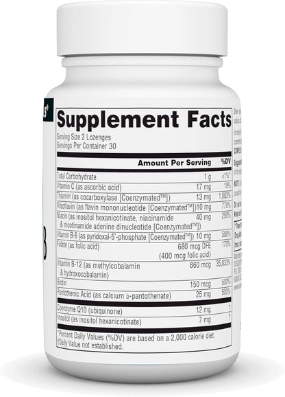 Source Naturals Coenzymate B Complex - Peppermint Flavour Lozenges, 60 Count