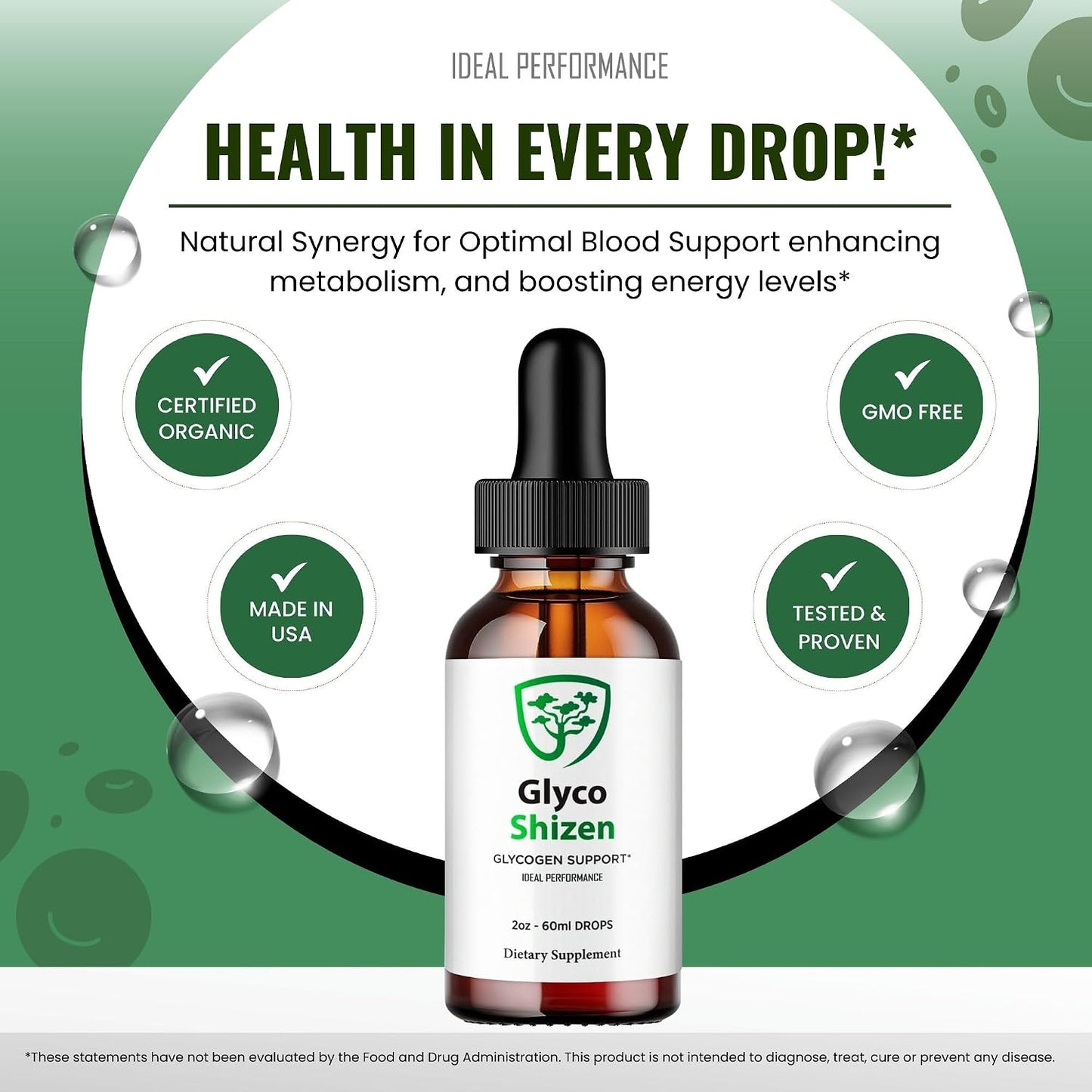 Glyco Shizen Drops - Advanced Support Premium Formula - High Strength Liquid Supplement (5 Pack) - görsel 5