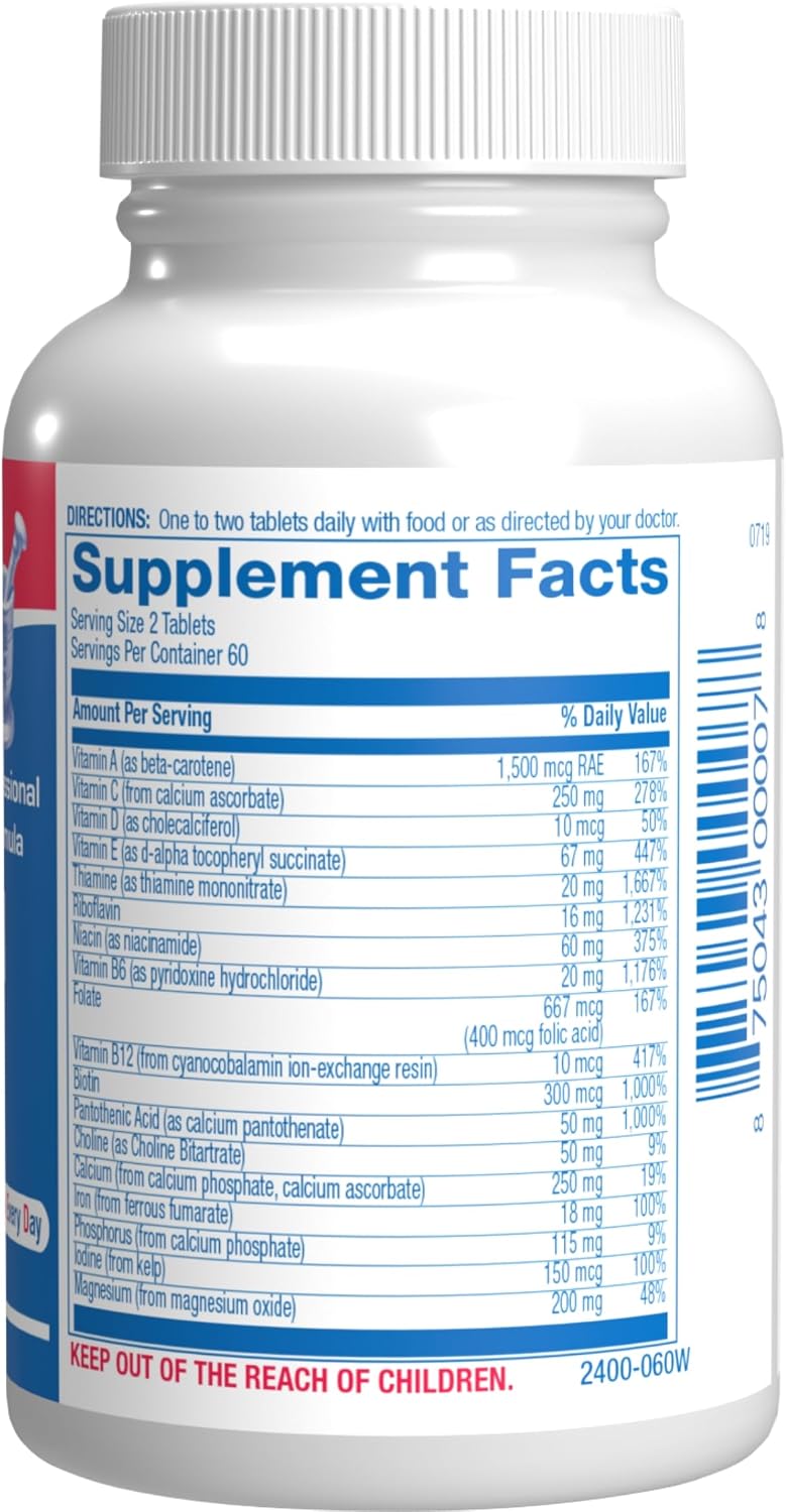 Anabolic Laboratories 30-In-1 Adult Multivitamin with Iron – Over 50 Multivitamin for Women and Men, 1 Month Supply - görsel 2