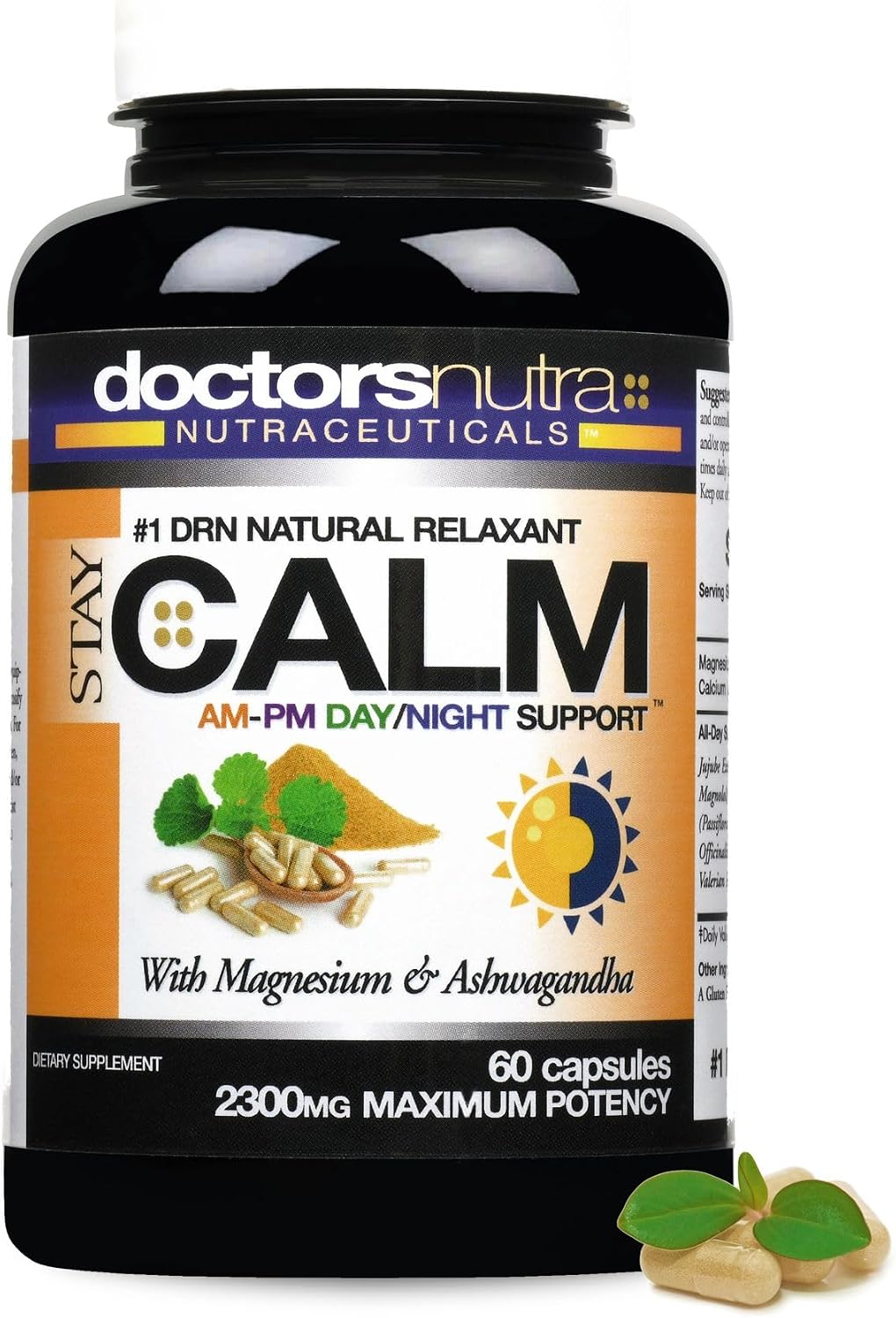Stay-Calm Daytime-Night-time 24-Hour Support - Natural Relaxant Relief - Ashwagandha, L-Theanine and More (Pack of 3) - görsel 4