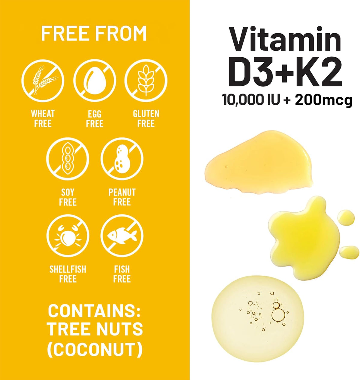NatureWise Vitamin D3 10,000 IU with K2 MK-7 200 mcg - 90 Soft gel capsules - görsel 7