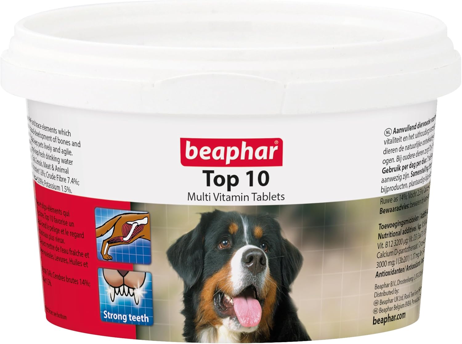Beaphar Top 10 Multivitamin Tablets for Dogs (180 Tablets) - görsel 1