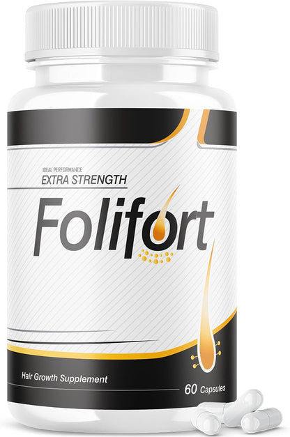 IDEAL PERFORMANCE Folifort Hair Support - Extra Strength Supplement (60 Capsules)