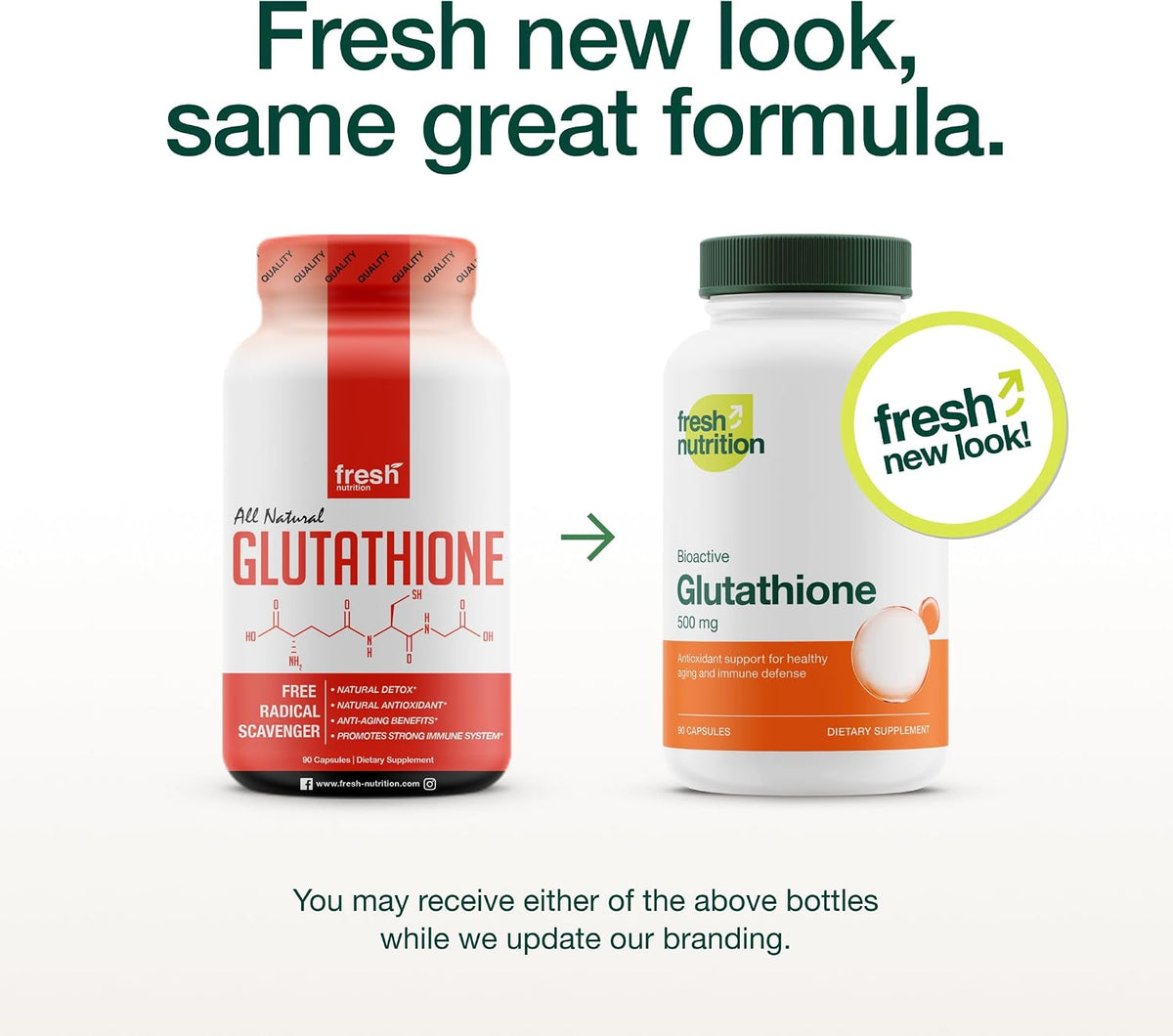 Fresh Nutrition Glutathione Supplement Capsules - DNA Verified Reduced Glutathione - Vegan, Non-GMO, Gluten & Soya-free - görsel 2