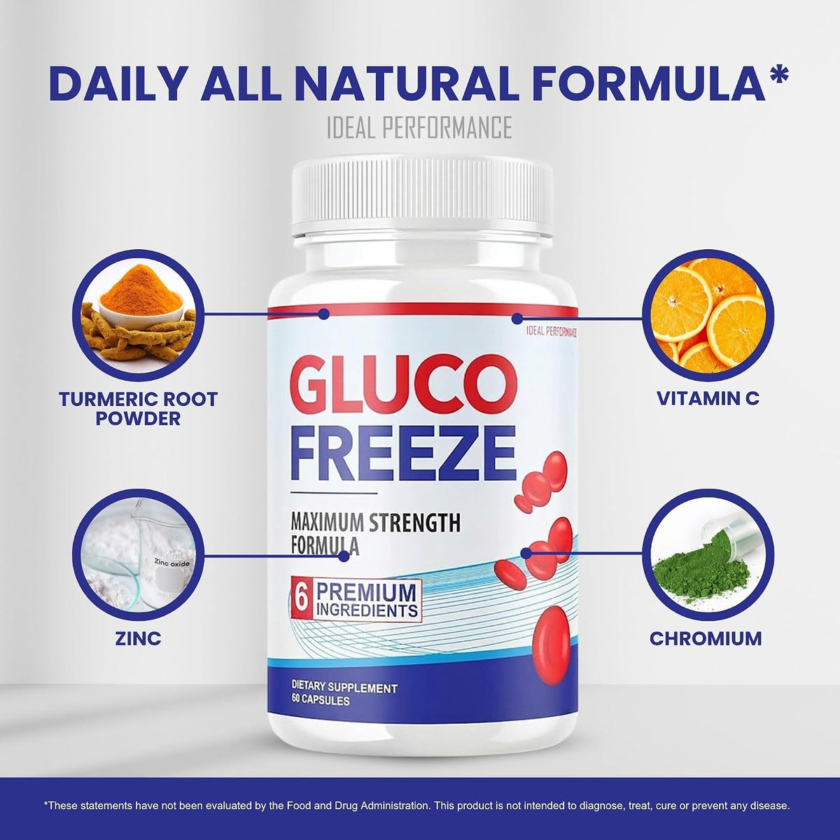 Glucofreeze Capsules – Official Formula with Cinnamon Bark (300 Capsules) - görsel 5