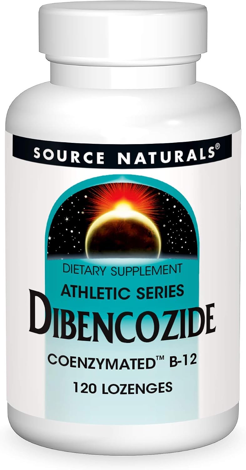 Source Naturals Dibencozide - Coenzymated B-12 Athletic Series, Quick Dissolving Food Supplement, 120 Lozenges - görsel 1