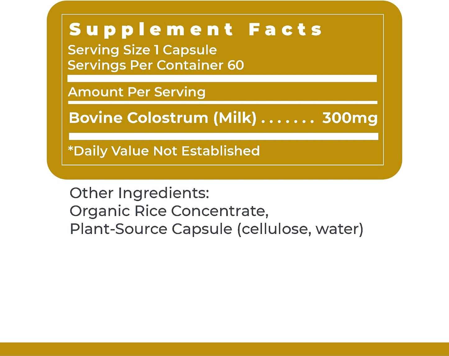 Premier Research Labs Colostrum-IgG - Bovine Colostrum Supplement for Immune Health, 60 Capsules - görsel 6