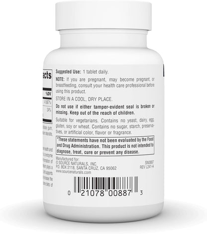 Source Naturals Vitamin B1 (Thiamine) 500mg - High Potency, 50 Tablets