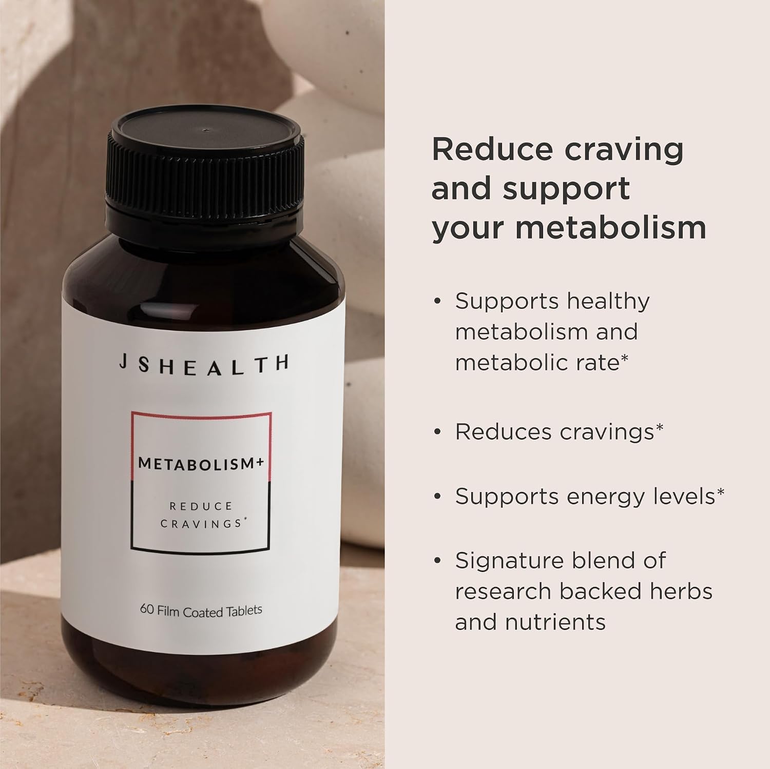 JSHealth Metabolism Supplement - Chromium, Zinc, Magnesium, Cinnamon & Gymnema for Cravings & Metabolic Support (60 Tablets) - görsel 3