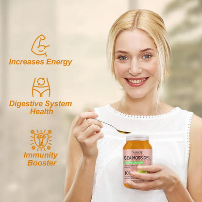 (28oz) Sea Moss Gel, Raw Vegan Irish Seamoss Gel, Immune and Digestive Support, Apple Cinnamon