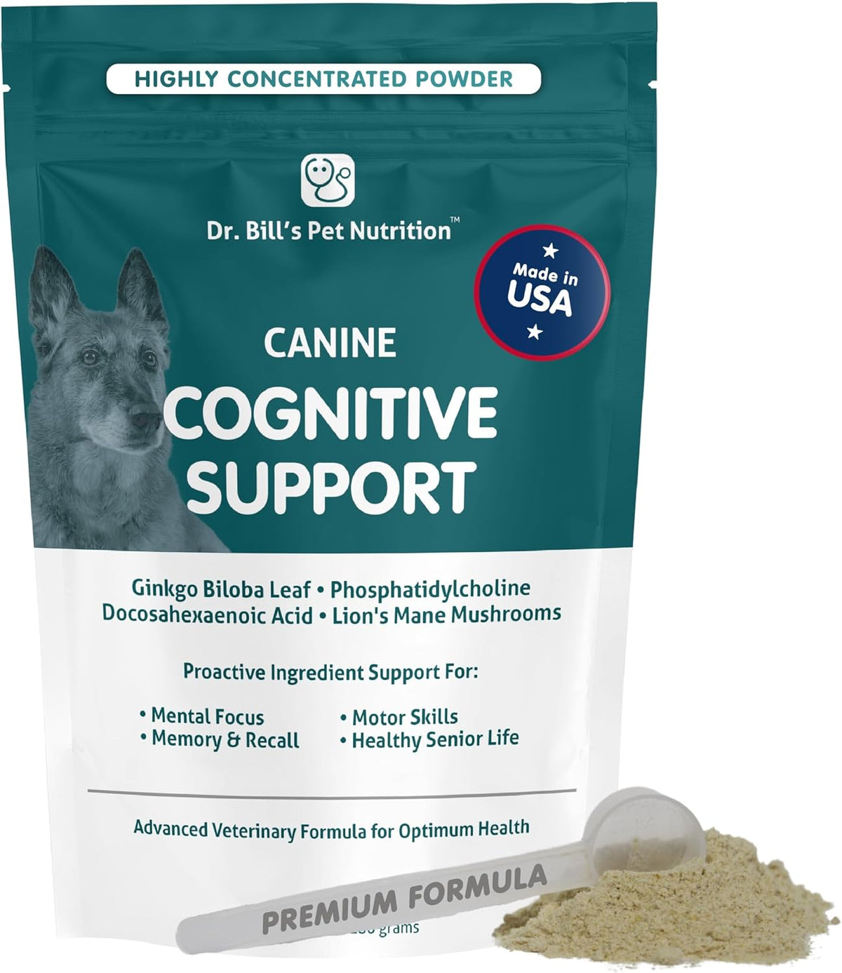 Dr. Bill’s Canine Cognitive Support Supplement for Adult, Senior & Elderly Dogs - görsel 1