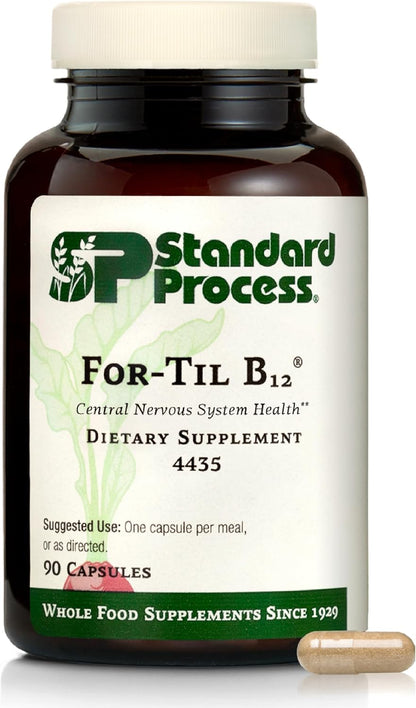 Standard Process for-Til B12 – Whole Food Vitamin B12 Supplement for Nervous System and Immune Function – 90 Capsules