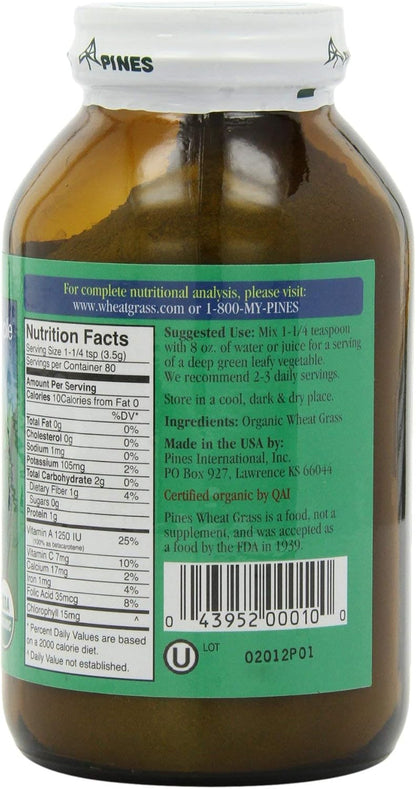 Pines International Wheatgrass Powder - Organic, 283 g