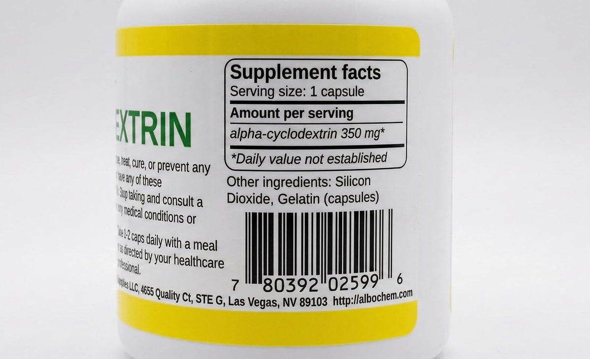 Alpha Cyclodextrin Capsules, 60 Capsules – Image 2