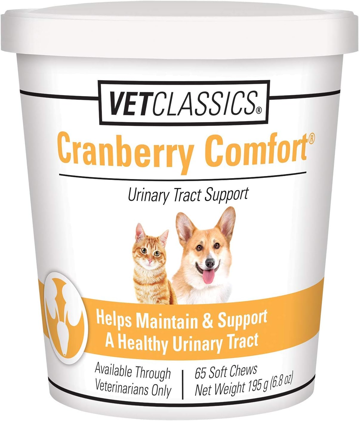 Vet Classics Cranberry Comfort Urinary Tract Pet Supplement for Dogs and Cats – 65 Soft Chews - görsel 1