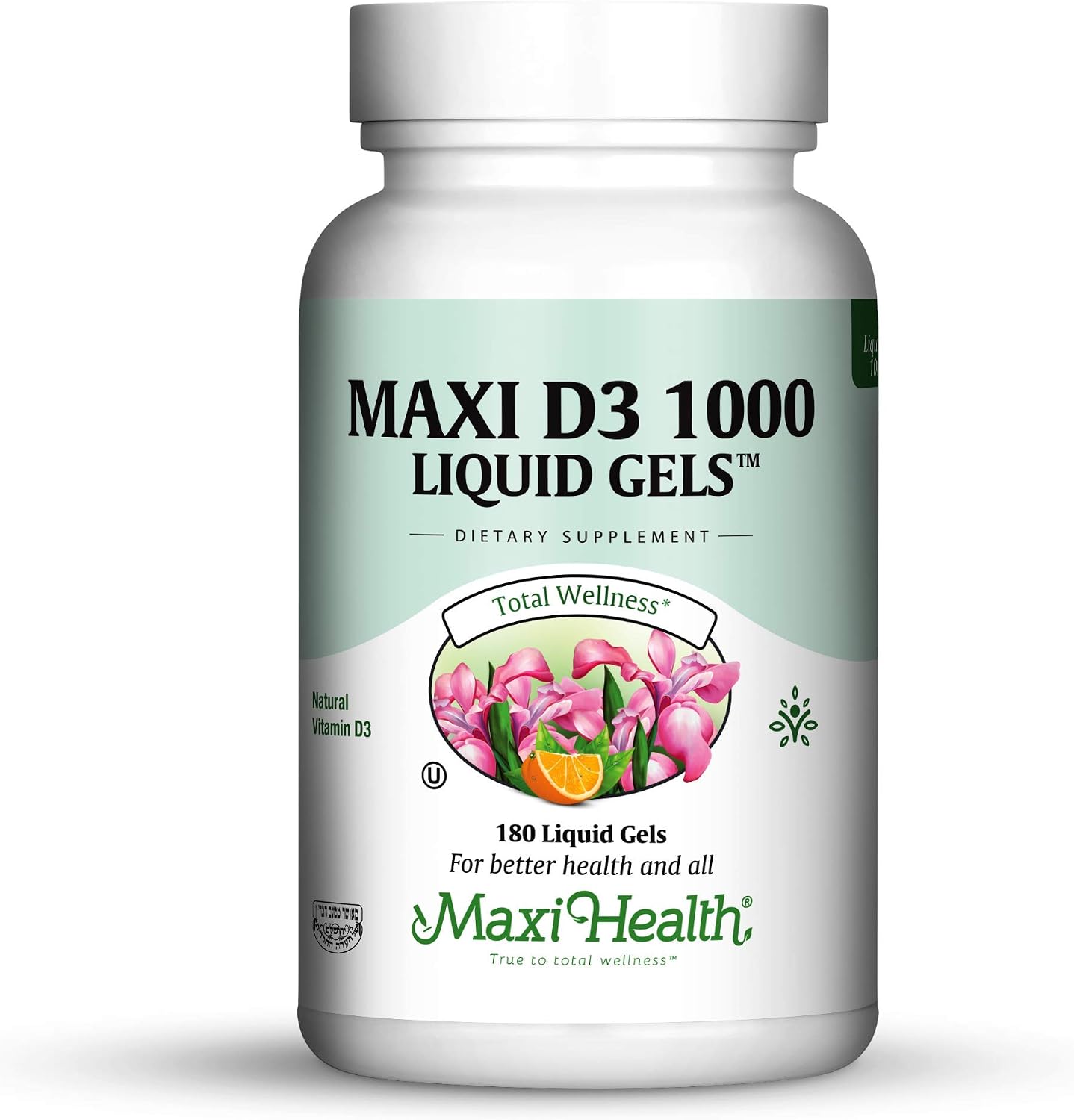 Maxi Health Vitamin D3 1000 IU Supplement, 180 Tablets - görsel 6