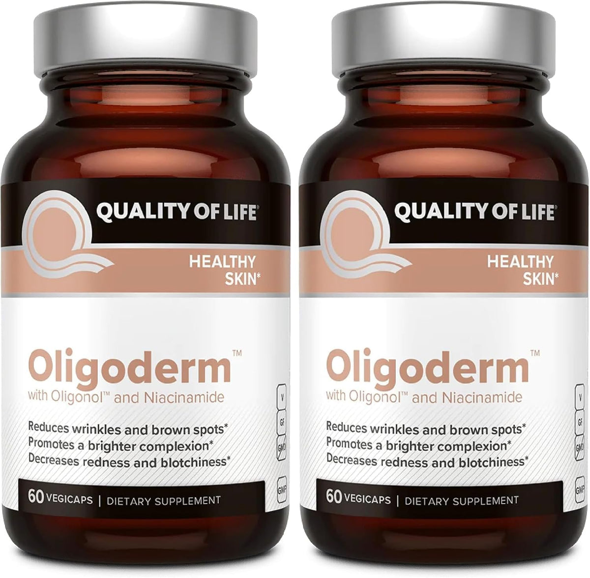 Quality of Life Oligoderm, Premium Skin Support Supplement with Oligonol and Niacinamide - 60 Capsules - görsel 8