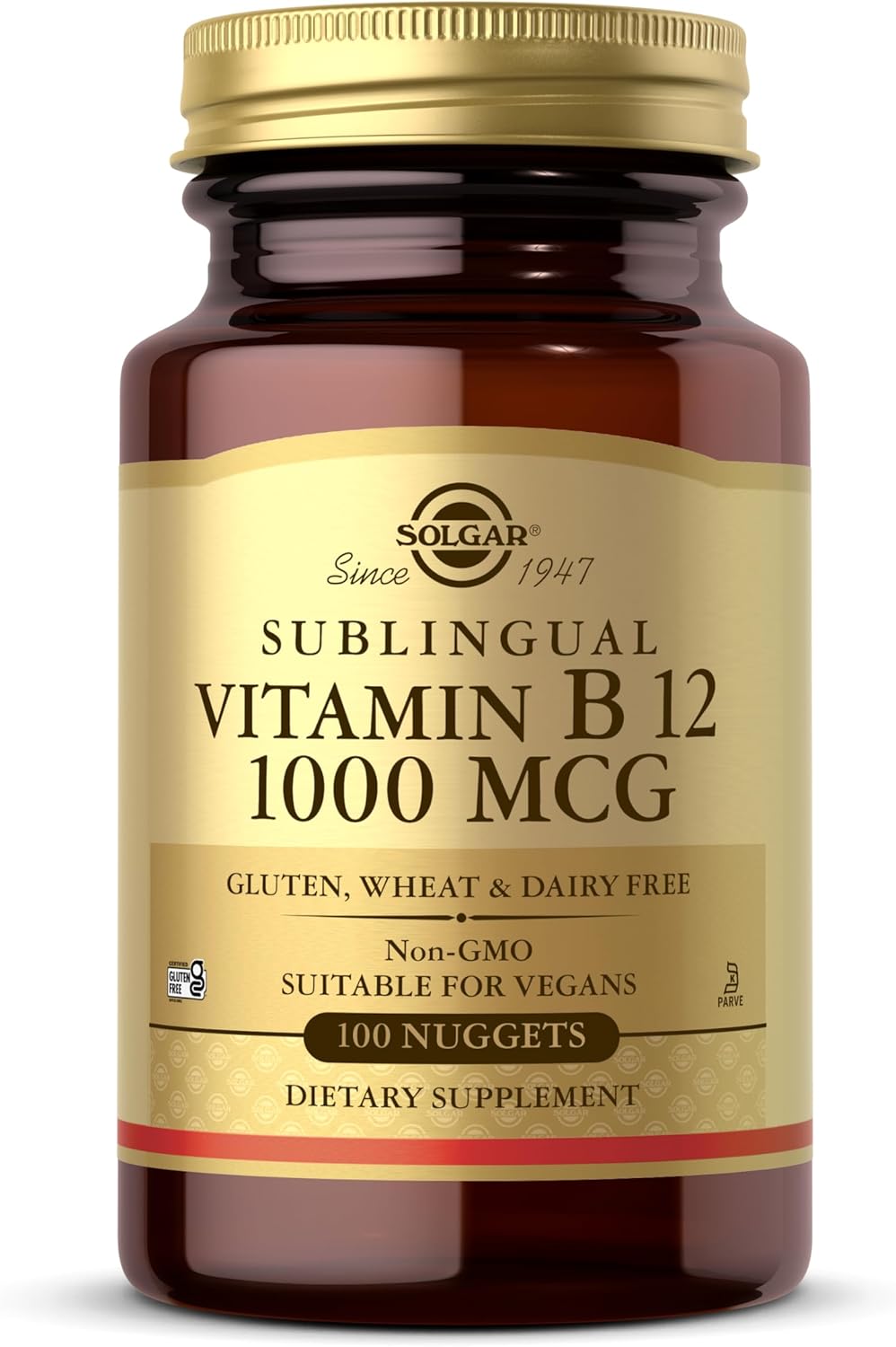 Solgar Vitamin B12 1000 mcg Sublingual Nuggets, 100 Pack - görsel 1