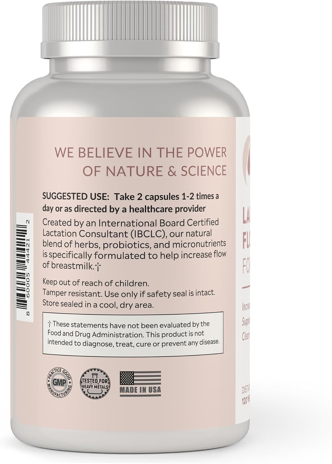 Holistic Lactation® Lactation Flow Formula (60 Servings), Supplement to Support Breastmilk Flow & Milk Supply, Contains Breastfeeding Probiotic and Choline, Lecithin-Free - görsel 8