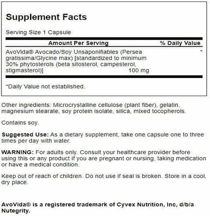 Swanson Avovida 100 mg 60 Capsules