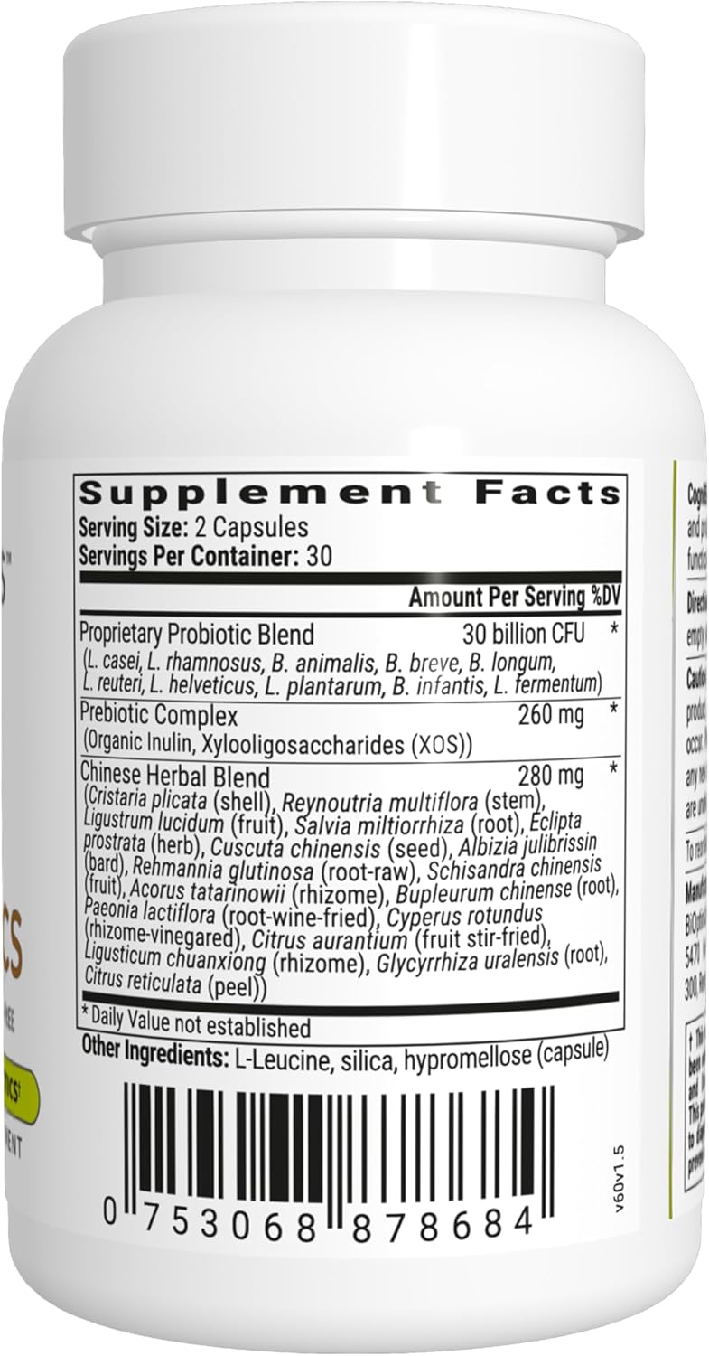 BIOptimizers Cognibiotics Probiotic Brain Supplement – Supports Mood, Focus, Memory, Mental Clarity – 60 Capsules - görsel 2