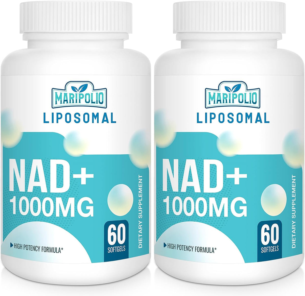 Maripolio Liposomal NAD+ 1000 mg Supplement - High Bioavailability Cellular Energy Support, 60 Softgels - görsel 1