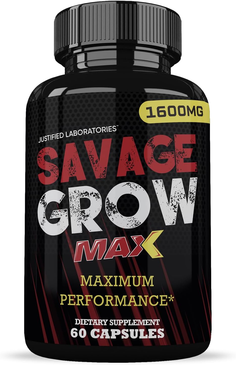 (2 Pack) Savage Grow Max 1600mg Advanced Men's Health Formula 120 Capsules - görsel 3
