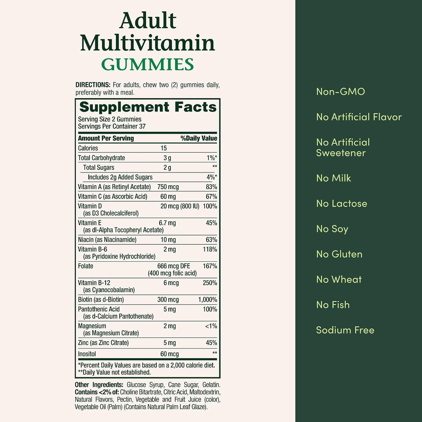 Nature's Bounty Adult Multivitamin Gummies, 75 Count - görsel 6