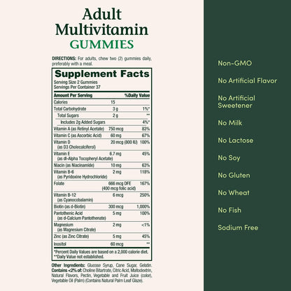 Nature's Bounty Adult Multivitamin Gummies, 75 Count