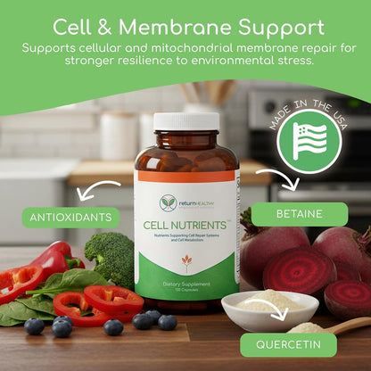Cell Nutrients by Return Healthy - Mitochondrial Supplement for Cell Repair & Metabolism