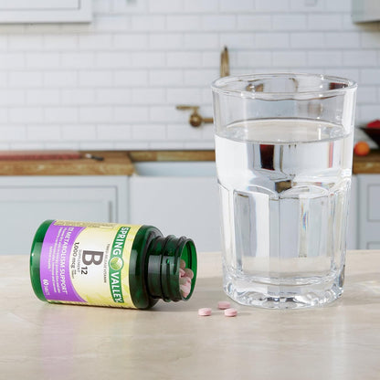Spring Valley Timed-Release Vitamin B12 Tablets, 1000 mcg, 60 Tablets
