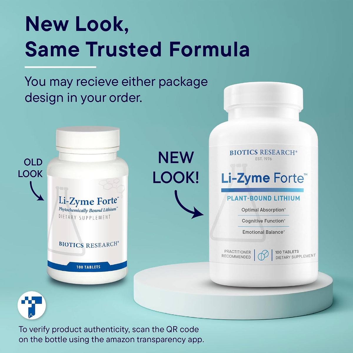 BIOTICS RESEARCH Li Zyme Forte - Plant-Based Lithium Supplement for Brain Function, Memory and Mood Support (100 Tablets) - görsel 4