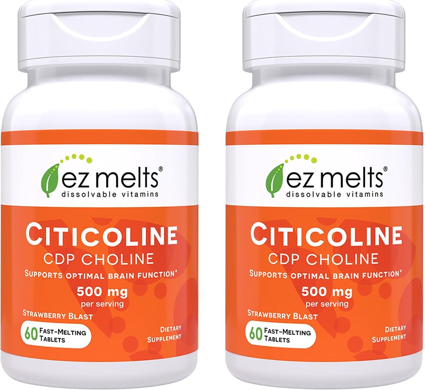 EZ Melts Citicoline - Brain Health & Memory Support Supplement - Strawberry Burst - 60 Dissolvable Tablets - görsel 10