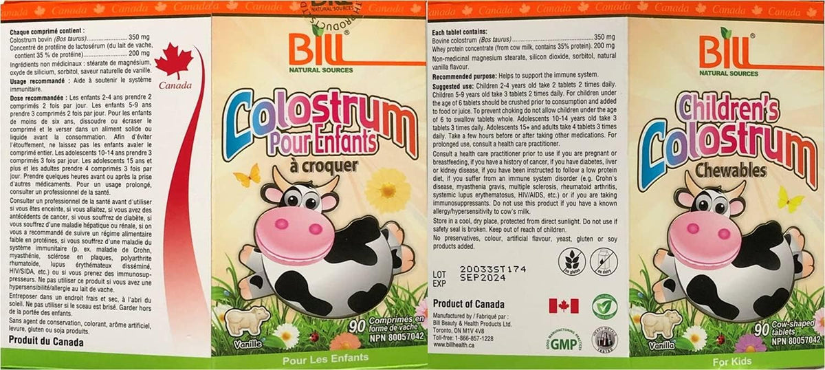 Bill Beauty Children's Colostrum - 90 Chewable Tablets - görsel 2