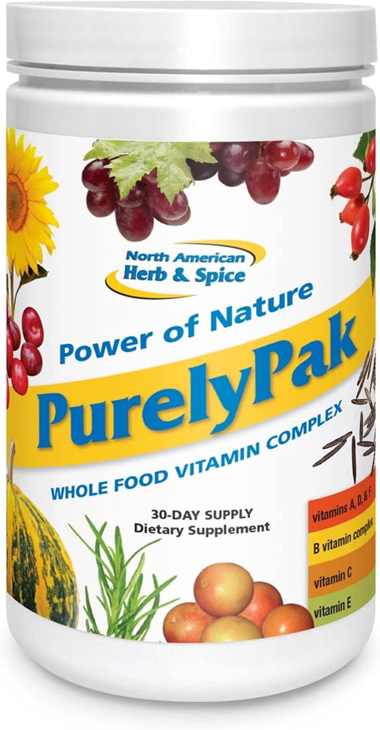 North American Herb & Spice Purely Pak – Whole Food Vitamin Supplement, 30-Day Supply - görsel 1