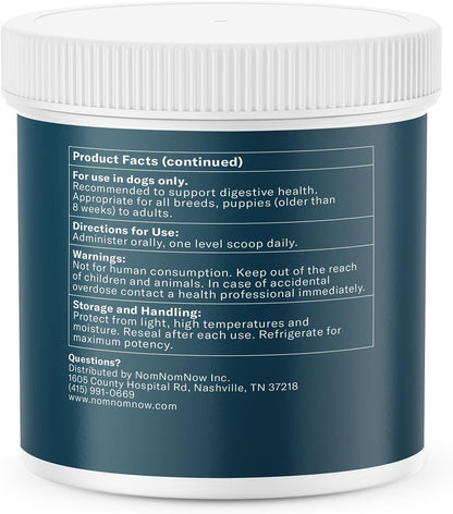Nom Nom Full Spectrum Probiotic Support for Dogs - Prebiotic Fibre and Inulin Powder Blend