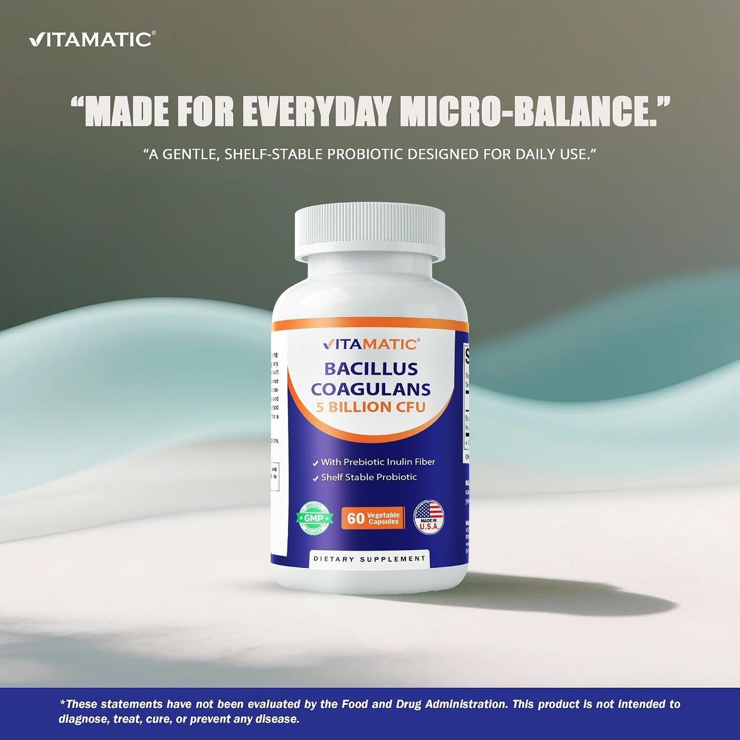 Vitamatic Bacillus Coagulans Shelf Stable Probiotic Supplement - 60 Vegetable Capsules - görsel 4