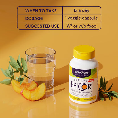 Healthy Origins EpiCor 500 mg, 60 Veggie Capsules
