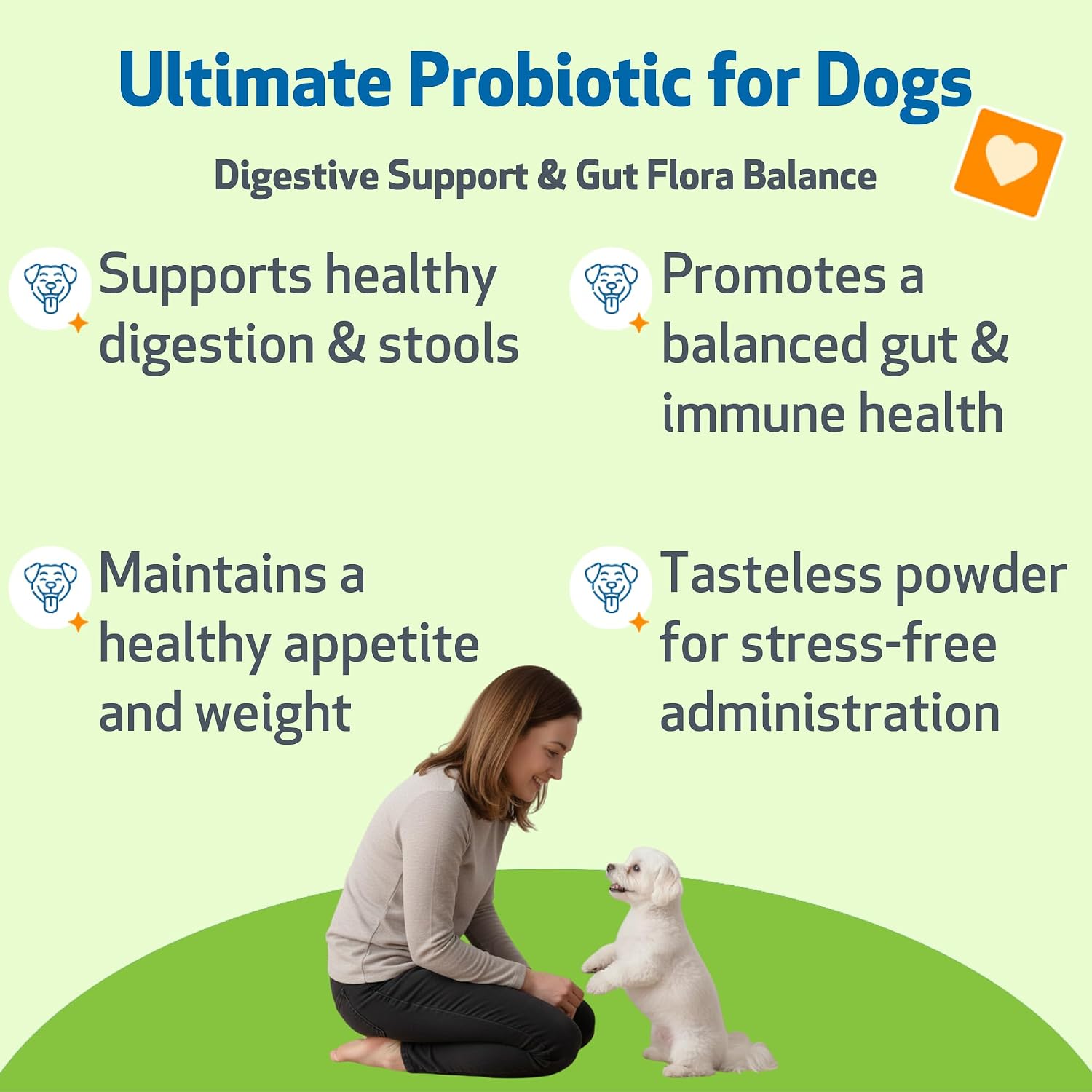 Pet Wellbeing Ultimate Probiotic – 9 Strains for Dogs and Cats, Digestive and Urinary Tract Support, 160g - görsel 2