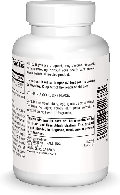 Source Naturals Vitamin D-3 2000 IU - 200 Softgels